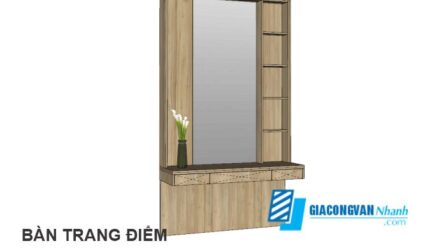 Bàn trang điểm sketchup download