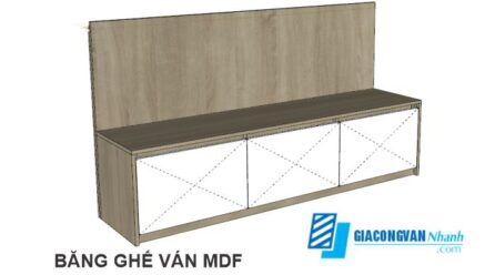 BĂNG GHẾ VÁN MDF FILE SKETCHUP