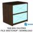 Tab đầu giường file sketchup